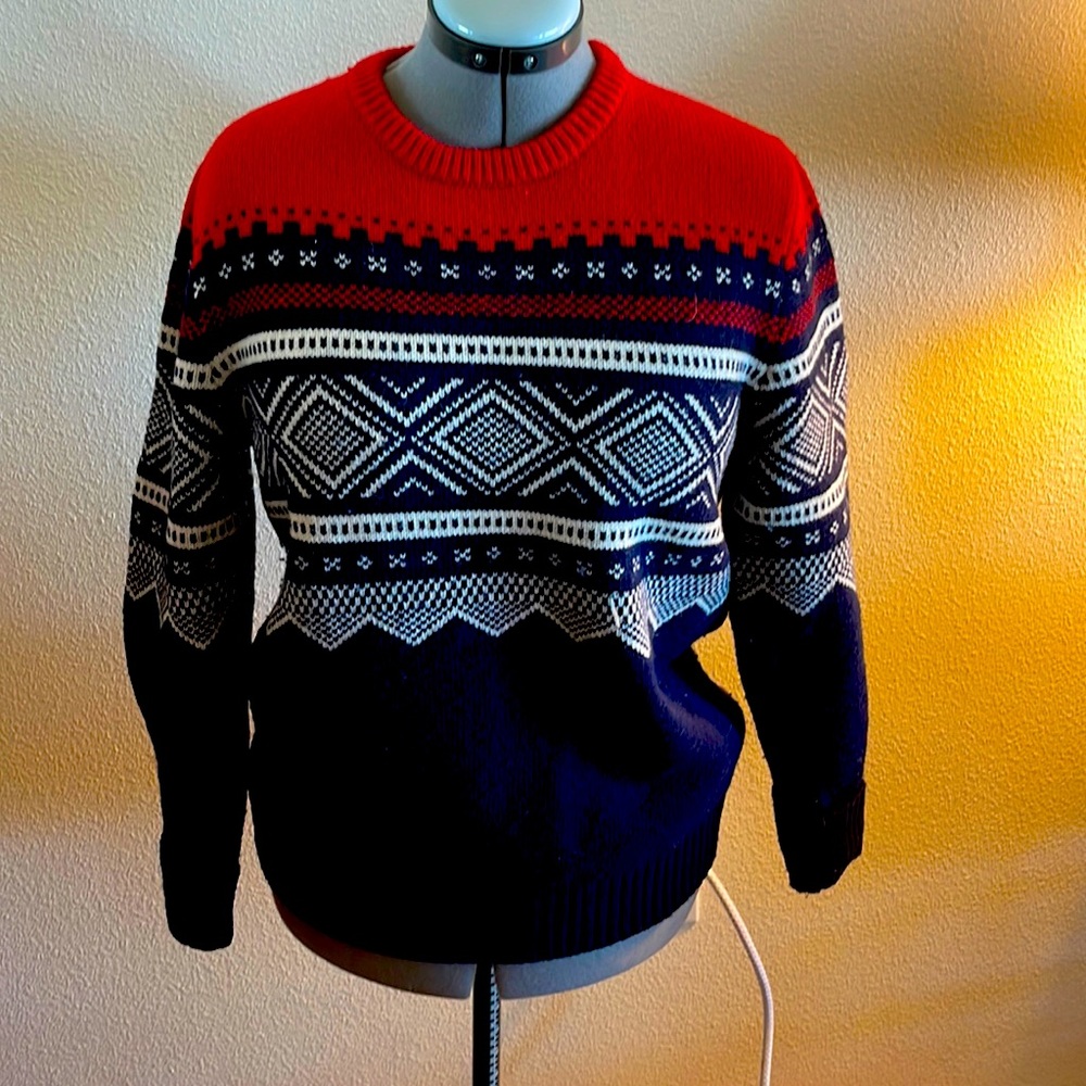 Wool Vintage Lands' End Crewneck Wool Sweater